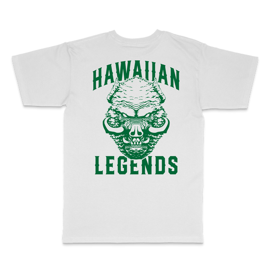 GREEN KAMAPUA'A TEE - WHITE