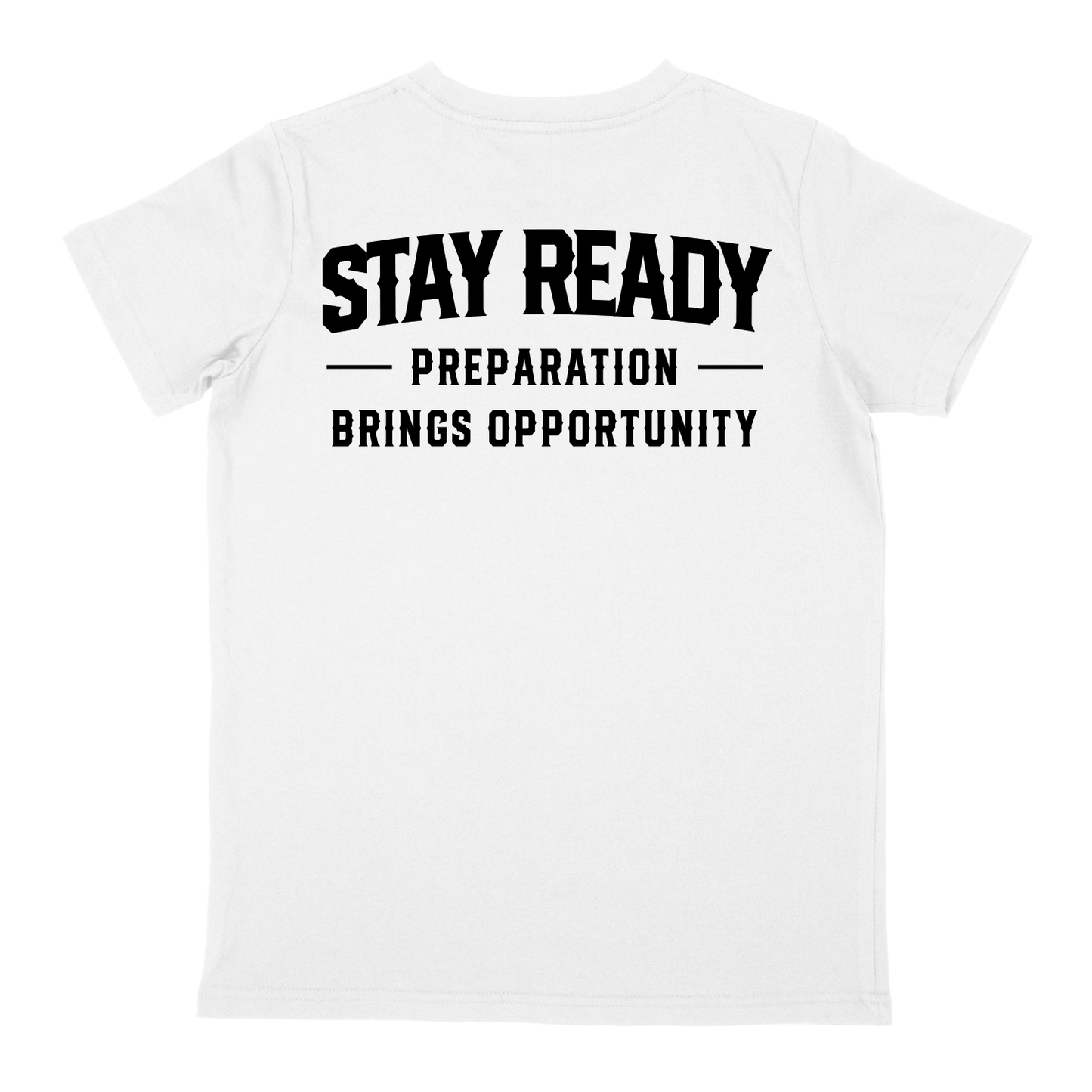 STAY READY - Youth White T-Shirt