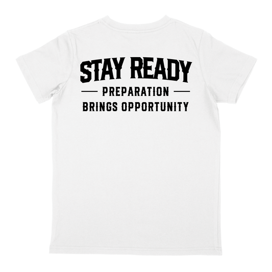 STAY READY - Youth White T-Shirt